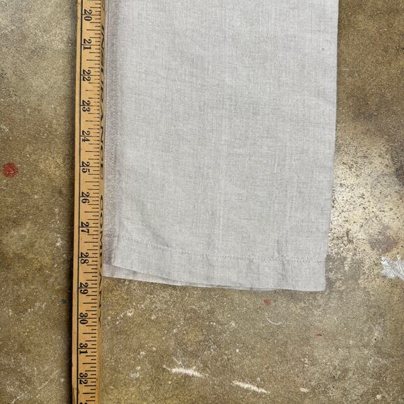 Eileen Fisher Women’s Petite Small Organic‎ Linen Pants Stone Straight Leg - Picture 13 of 14